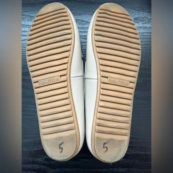 Nautica Women's Beige Loafers with Gold Accent - Picture 4 of 6